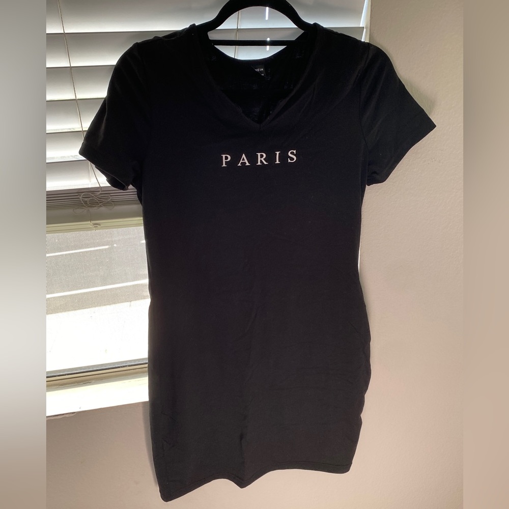 Black mini dress